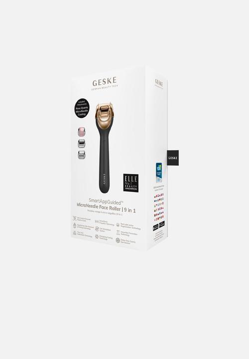 GESKE - MicroNeedle Face Roller  9 in 1 - Black & Gold