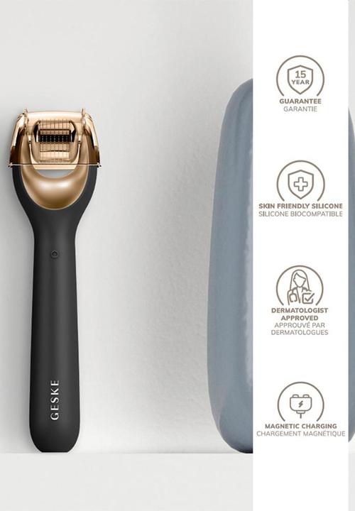 GESKE - MicroNeedle Face Roller  9 in 1 - Black & Gold