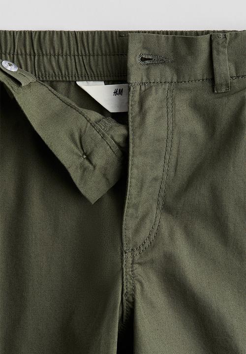 H&M - Wide cargo trousers - khaki green