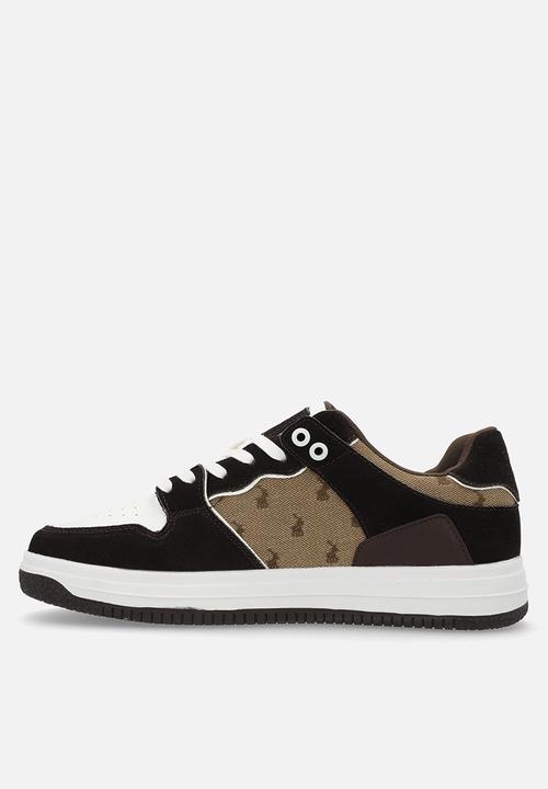 POLO - Colour block jacquard sneaker - stone