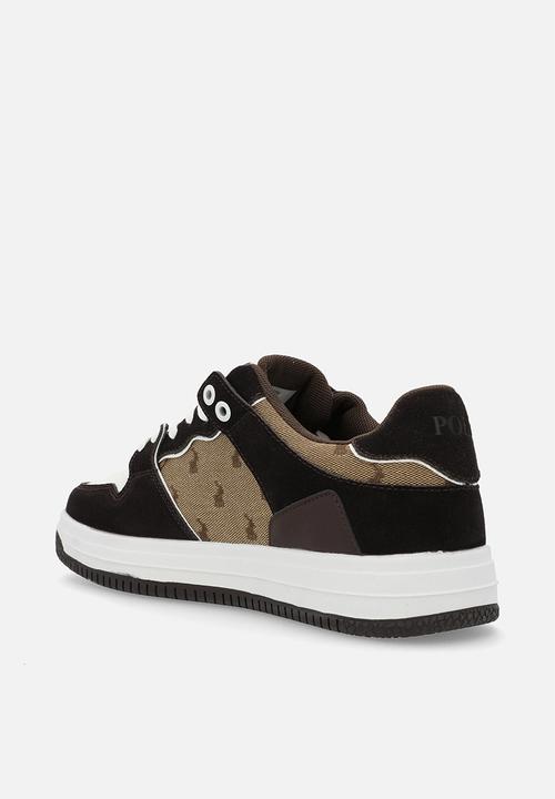 POLO - Colour block jacquard sneaker - stone