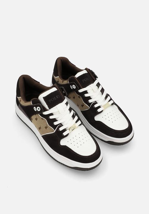 POLO - Colour block jacquard sneaker - stone