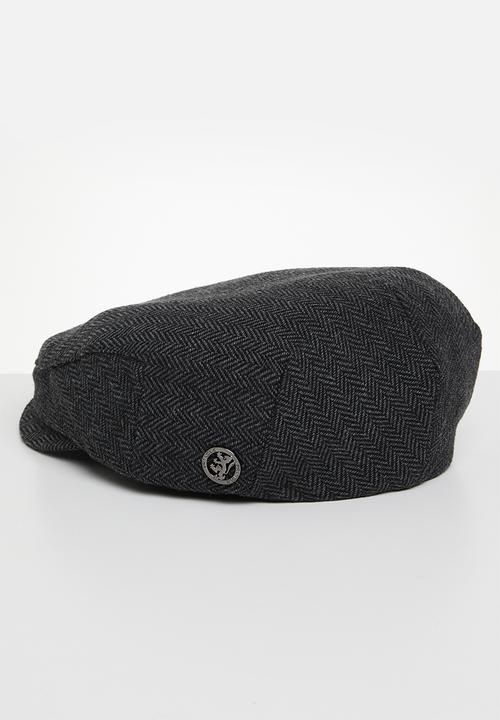 Pringle of Scotland - Pringle Ivy Newsboy Cap - Black