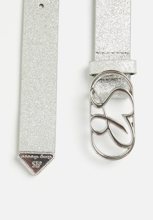 SISSY BOY - Glitter belt - silver