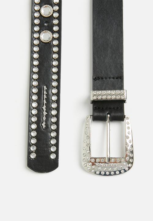 SISSY BOY - Western stud belt - black