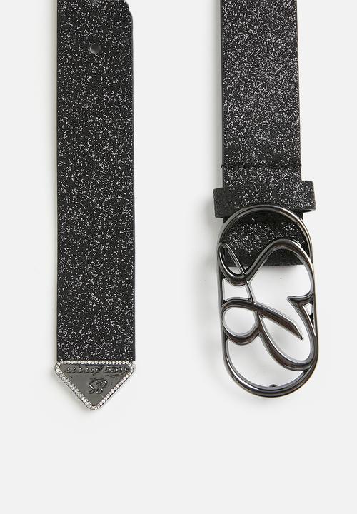 SISSY BOY - Glitter belt - black