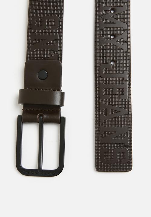 Tommy Hilfiger - Tjm Adj Leather 3.5 - Dark Brown