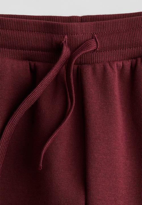H&M - Brushed-inside joggers - dark red