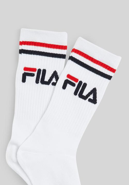 FILA - Stallone Tube Sock - White