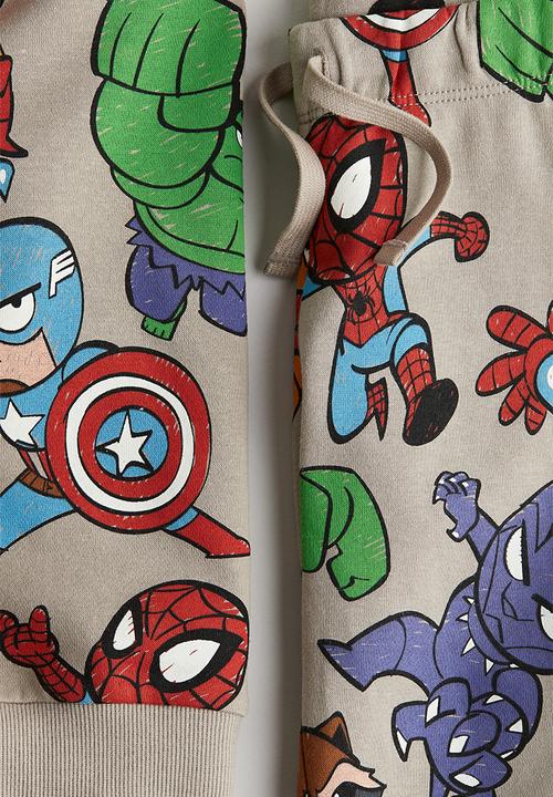 H&M - 2 piece printed sweatshirt set - mole marvel 