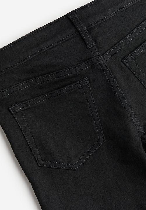 H&M - Flared leg low jeans - black