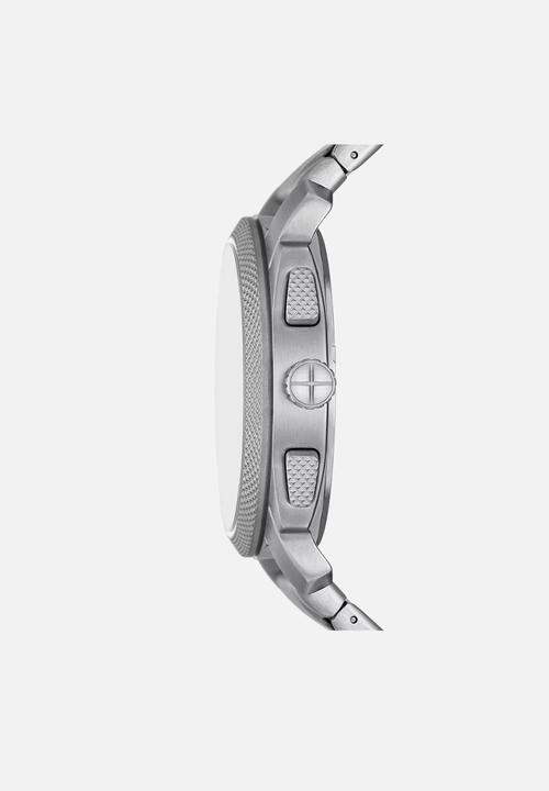 Fossil - Fossil mens machine chronograph stainless steel watch - silver
