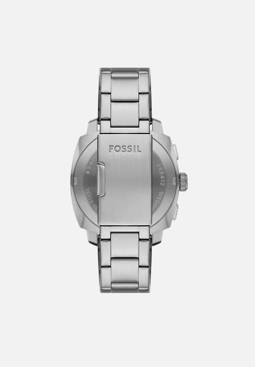 Fossil - Fossil mens machine chronograph stainless steel watch - silver