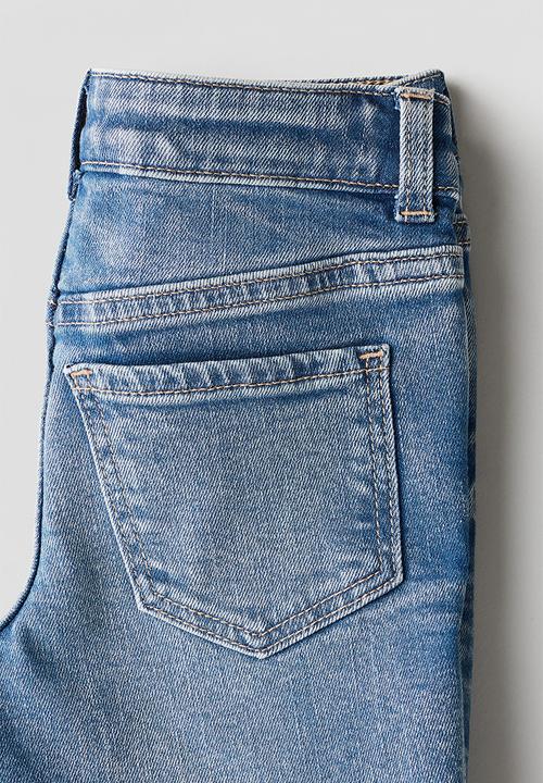 H&M - Bootcut cargo jeans - light denim blue