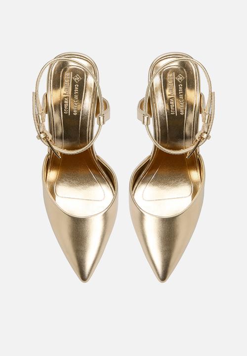 Call It Spring - Fiaa Closed Toe Ankle Strap - Gold