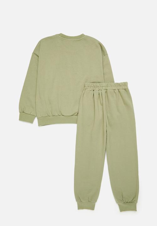 Pop Candy - Tracksuit set-olive green