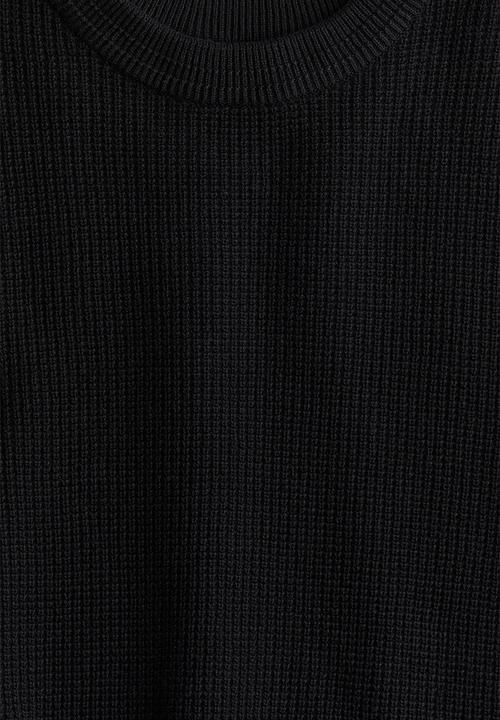 H&M - Textured-knit jumper - black