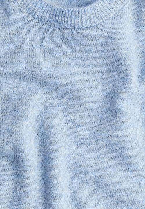 H&M - Knitted t-shirt - light blue