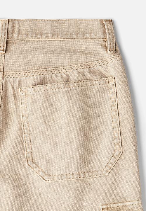 H&M - Baggy fit cargo trousers - beige