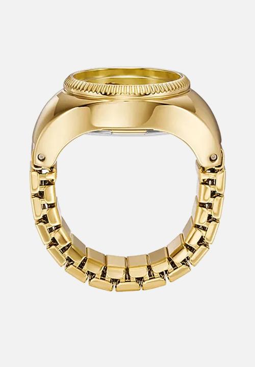 Fossil - Fossil women's watch ring two-hand gold-tone stainless steel - gold