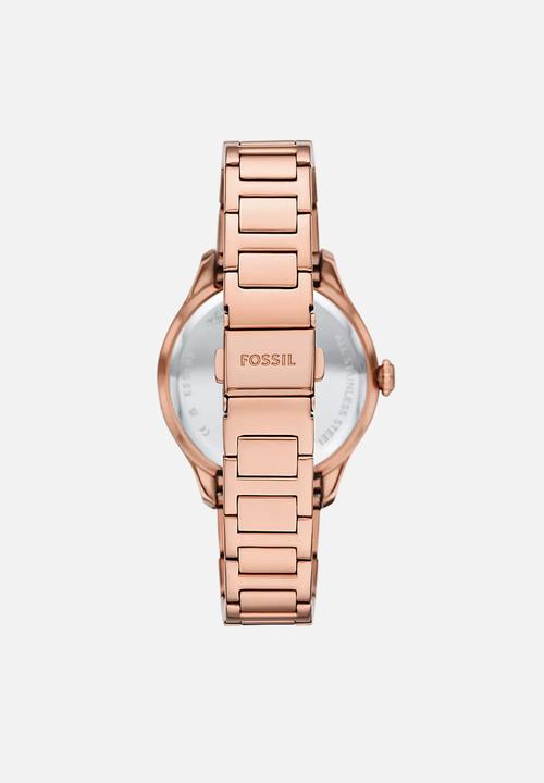 Fossil - Gilmore Three-Hand Date Stainless Steel Watch - Rose Gold