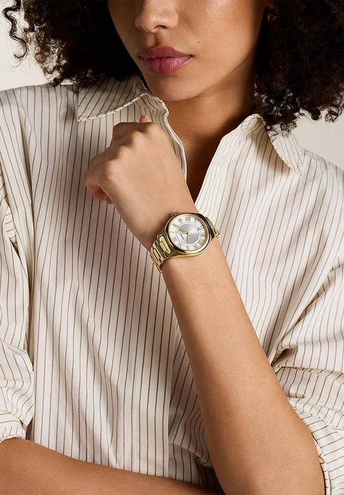 Fossil - Gilmore Three-Hand Date Stainless Steel Watch - Gold