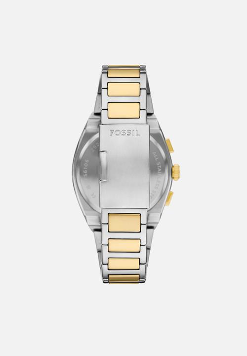 Fossil - Everett Chronograph Stainless Steel Watch - Gold & Silver