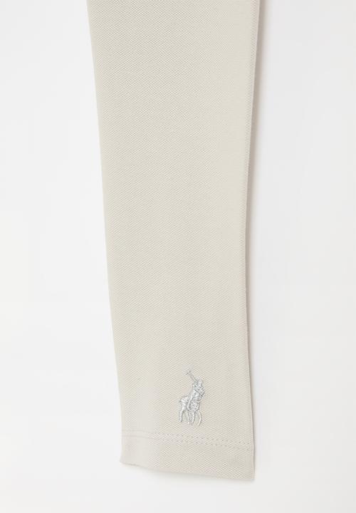 POLO - Girls bianca textured full length legging - putty