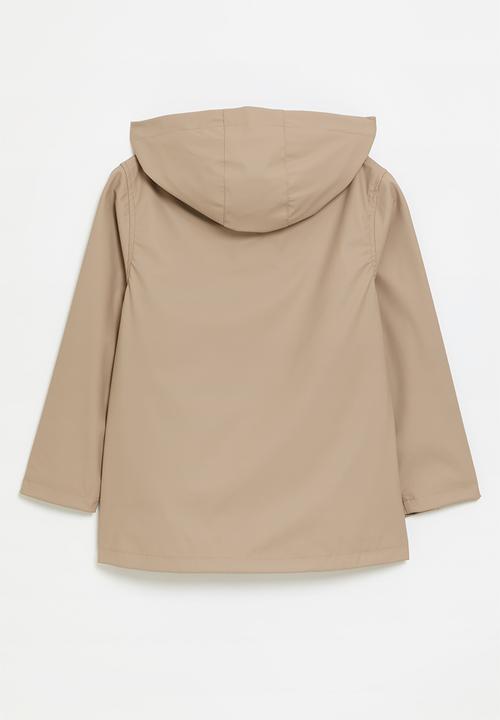 POLO - Girls amy hooded jacket - stone