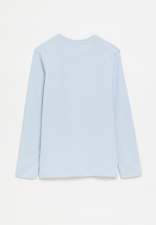 POLO - Boys ashton long sleeve tee - light blue