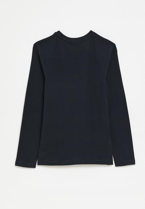 POLO - Boys ashton long sleeve tee - navy