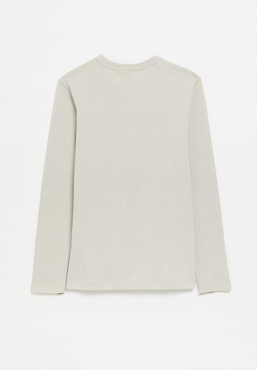 POLO - Boys carter printed long sleeve  tee - putty