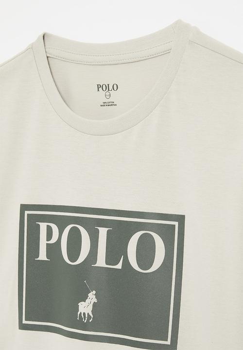 POLO - Boys carter printed long sleeve  tee - putty
