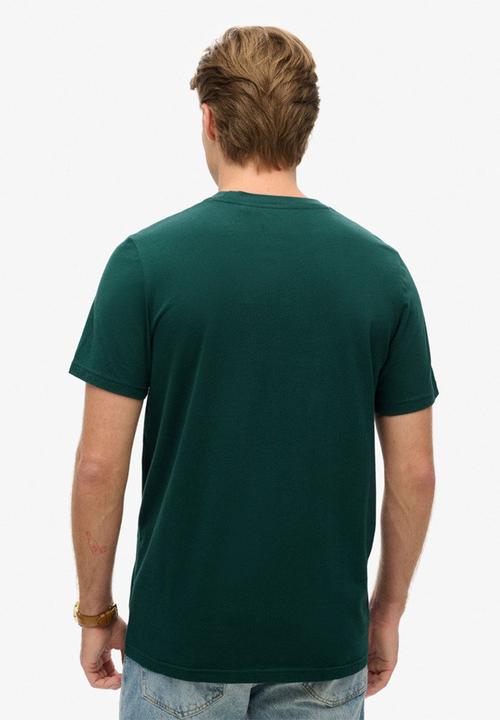 Superdry. - Duo Vintage Logo T-shirt - Dark Pine Green