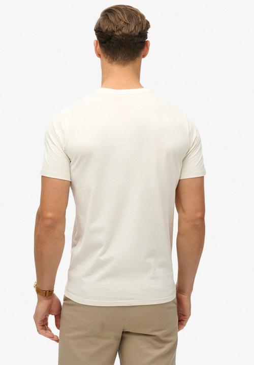 Superdry. - Embroidered Script Graphic Tee - Vintage Cream