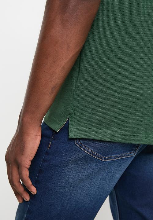 POLO - Mens Essential Pique Short Sleeve Golfer - Green