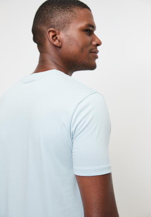 POLO - Mens Pjc Ss Logo Tee - Light Blue