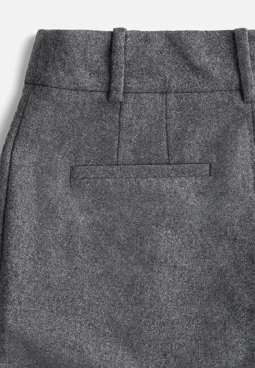 H&M - Straight trousers - dark grey marl 