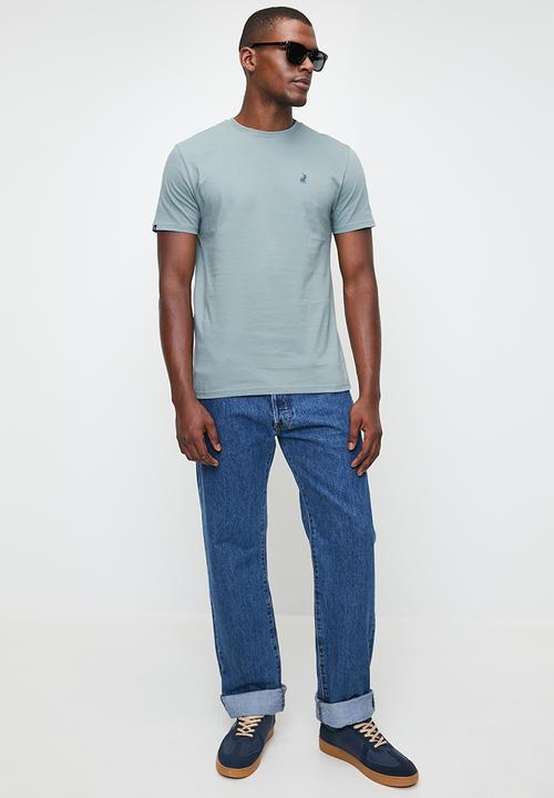 POLO - Mens Essential Crew Neck Short Sleeve Tee - Blue