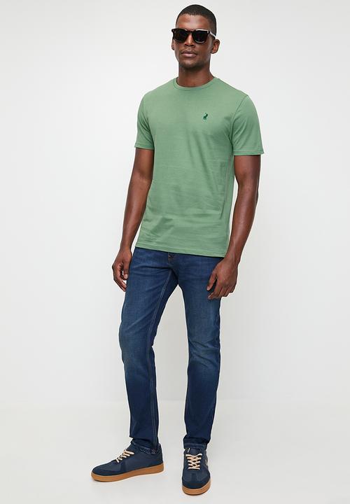 POLO - Mens Essential Crew Neck Short sleeve Tee - Green