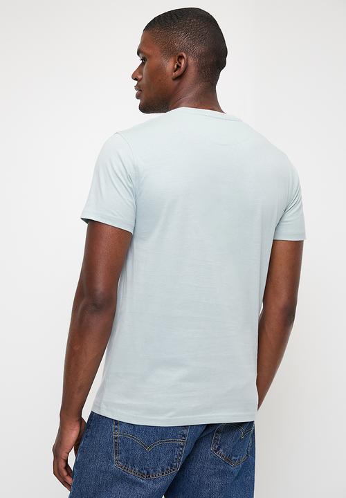 POLO - Mens Graphic Logo Printed Ss Tee - Light Blue