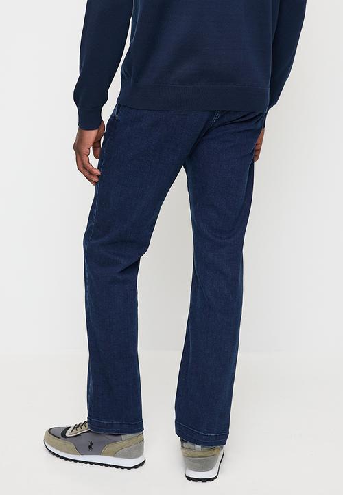 POLO - Mens Quarter Slant Straight Leg Denim - Dark Wash