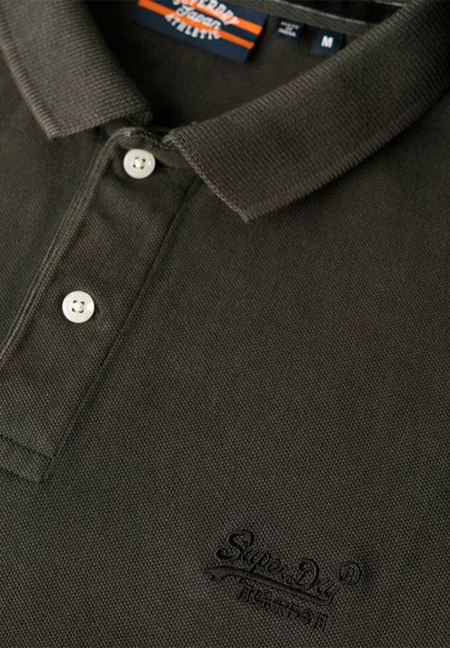 Superdry. - Vint Destroy Polo - Destroy Black
