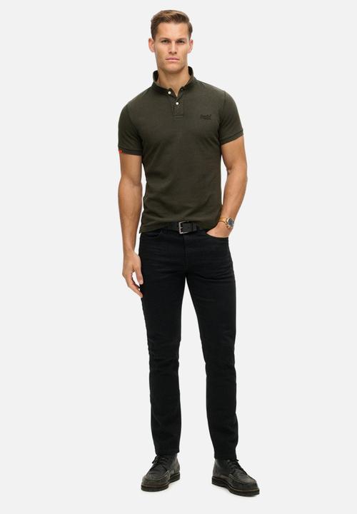 Superdry. - Vint Destroy Polo - Destroy Black