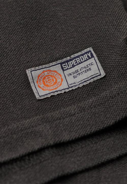 Superdry. - Vintage Athletic Polo - Washed Black