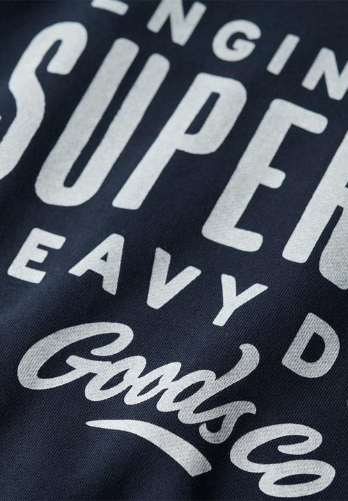 Superdry. - Machined Goods Workwear Crew - Eclipse Navy