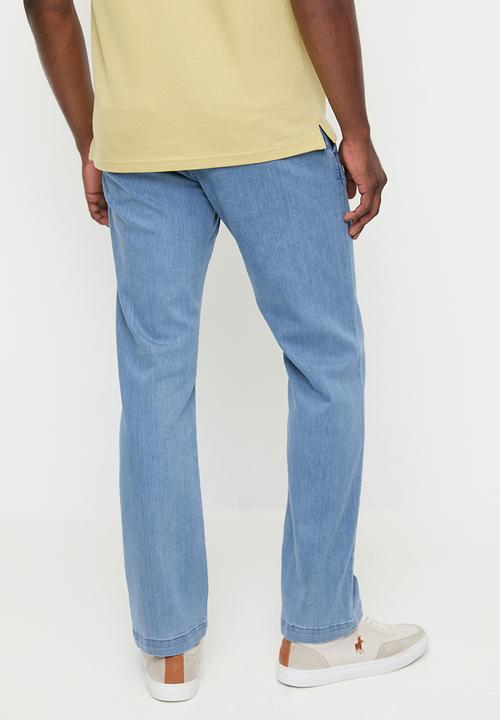 POLO - Mens Quarter Slant Straight Leg Denim - Light Wash