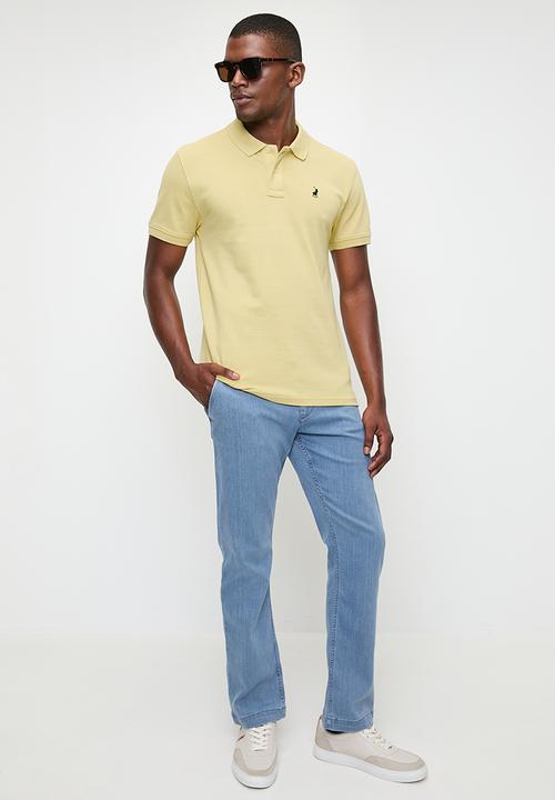 POLO - Mens Quarter Slant Straight Leg Denim - Light Wash