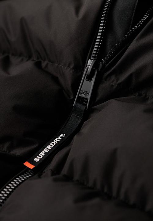 Superdry. - Hooded Sports Puffer Jacket - Black