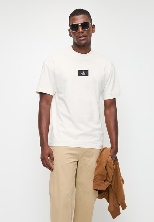 POLO - Mens Pjc Short Sleeve Back Print Tee - Off White